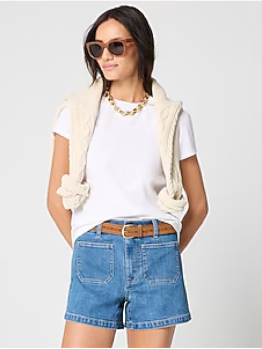 J. Crew Women's Sailor Denim Shorts